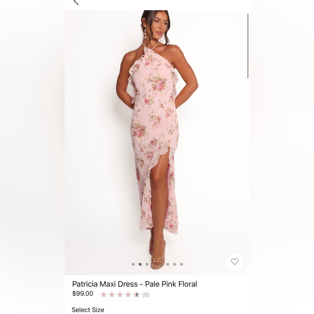Petal & pup pale pink floral maxi dress